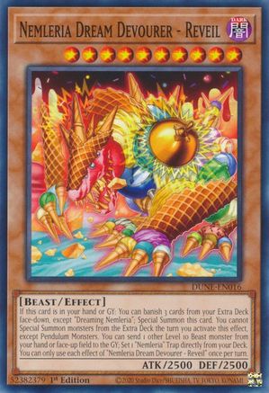 Nemleria Dream Devourer - Reveil (DUNE-EN016) - Duelist Nexus 1st Edition Duelist Nexus Yugioh Single  Squirtle Squad Card Shop.