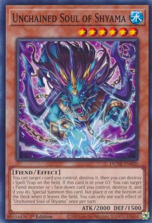 Unchained Soul of Shyama (DUNE-EN020) - Duelist Nexus 1st Edition Duelist Nexus Yugioh Single  Squirtle Squad Card Shop.