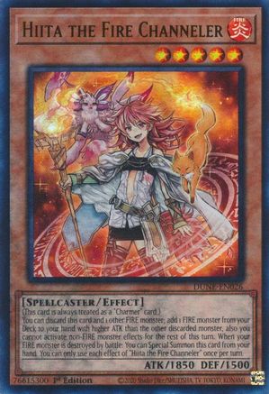 Hiita the Fire Channeler (DUNE-EN026) - Duelist Nexus 1st Edition Duelist Nexus Yugioh Single  Squirtle Squad Card Shop.