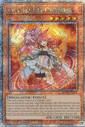 Hiita the Fire Channeler (Quarter Century Secret Rare) (DUNE-EN026) - Duelist Nexus 1st Edition Duelist Nexus Yugioh Single  Squirtle Squad Card Shop.