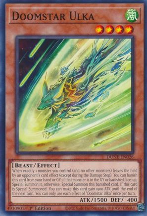 Doomstar Ulka (DUNE-EN028) - Duelist Nexus 1st Edition Duelist Nexus Yugioh Single  Squirtle Squad Card Shop.
