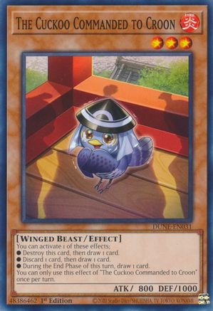 The Cuckoo Commanded to Croon (DUNE-EN031) - Duelist Nexus 1st Edition Duelist Nexus Yugioh Single  Squirtle Squad Card Shop.