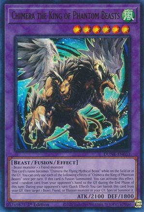 Chimera the King of Phantom Beasts (DUNE-EN033) - Duelist Nexus 1st Edition Duelist Nexus Yugioh Single  Squirtle Squad Card Shop.