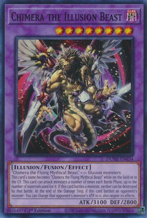 Chimera the Illusion Beast (DUNE-EN034) - Duelist Nexus 1st Edition Duelist Nexus Yugioh Single  Squirtle Squad Card Shop.