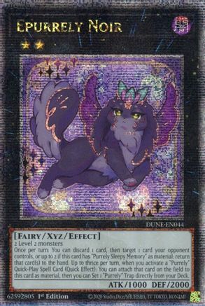 Epurrely Noir (Quarter Century Secret Rare) (DUNE-EN044) - Duelist Nexus 1st Edition Duelist Nexus Yugioh Single  Squirtle Squad Card Shop.