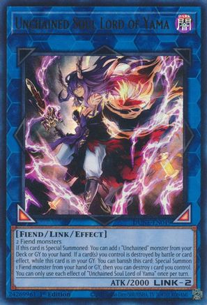 Unchained Soul Lord of Yama (DUNE-EN049) - Duelist Nexus 1st Edition Duelist Nexus Yugioh Single  Squirtle Squad Card Shop.