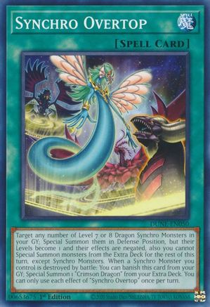 Synchro Overtop (DUNE-EN050) - Duelist Nexus 1st Edition Duelist Nexus Yugioh Single  Squirtle Squad Card Shop.