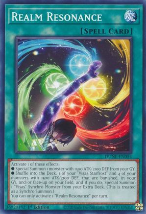 Realm Resonance (DUNE-EN054) - Duelist Nexus 1st Edition Duelist Nexus Yugioh Single  Squirtle Squad Card Shop.