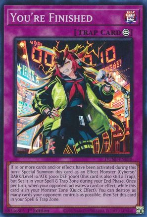 You're Finished (DUNE-EN080) - Duelist Nexus 1st Edition Duelist Nexus Yugioh Single  Squirtle Squad Card Shop.