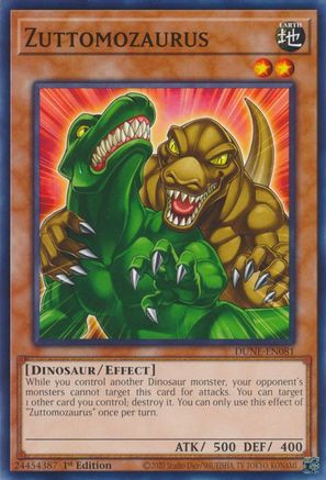 Zuttomozaurus (DUNE-EN081) - Duelist Nexus 1st Edition Duelist Nexus Yugioh Single  Squirtle Squad Card Shop.