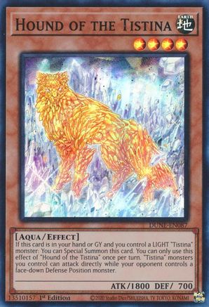 Hound of the Tistina (DUNE-EN087) - Duelist Nexus 1st Edition Duelist Nexus Yugioh Single  Squirtle Squad Card Shop.