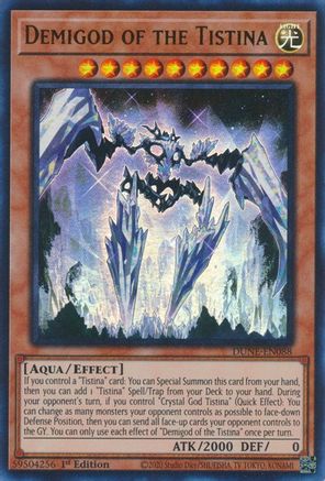 Demigod of the Tistina (DUNE-EN088) - Duelist Nexus 1st Edition Duelist Nexus Yugioh Single  Squirtle Squad Card Shop.