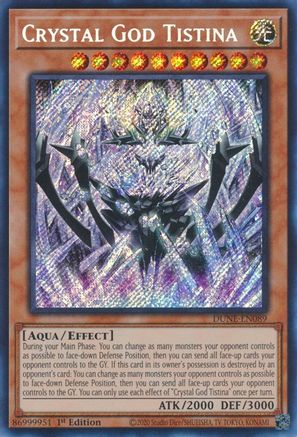 Crystal God Tistina (DUNE-EN089) - Duelist Nexus 1st Edition Duelist Nexus Yugioh Single  Squirtle Squad Card Shop.