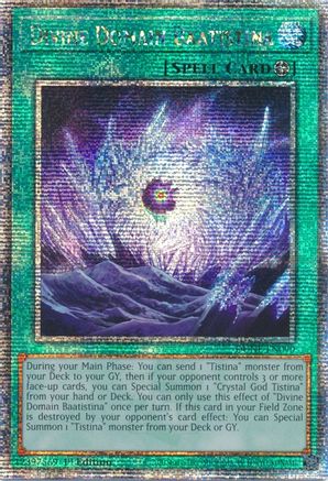 Divine Domain Baatistina (Quarter Century Secret Rare) (DUNE-EN090) - Duelist Nexus 1st Edition Duelist Nexus Yugioh Single  Squirtle Squad Card Shop.