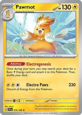 Pawmot (Line Holo) 076/198  - Holofoil Miscellaneous Cards & Products - Rare
