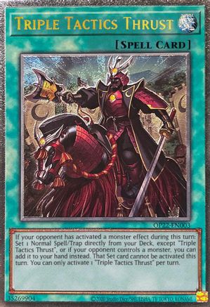 Triple Tactics Thrust (UTR) (OP22-EN003) - OTS Tournament Pack 22 Unlimited OTS Tournament Pack 22 Yugioh Single  Squirtle Squad Card Shop.