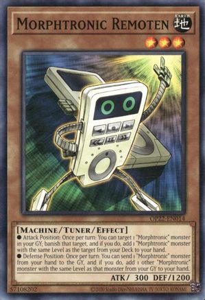 Morphtronic Remoten (OP22-EN014) - OTS Tournament Pack 22 Unlimited OTS Tournament Pack 22 Yugioh Single  Squirtle Squad Card Shop.