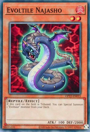 Evoltile Najasho (OP22-EN015) - OTS Tournament Pack 22 Unlimited OTS Tournament Pack 22 Yugioh Single  Squirtle Squad Card Shop.