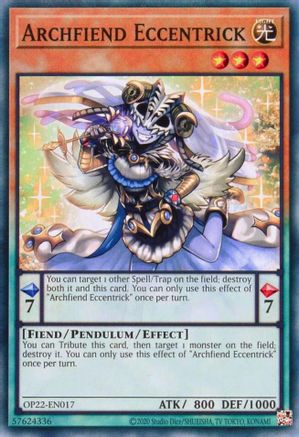 Archfiend Eccentrick (OP22-EN017) - OTS Tournament Pack 22 Unlimited OTS Tournament Pack 22 Yugioh Single  Squirtle Squad Card Shop.