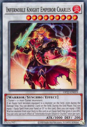 Infernoble Knight Emperor Charles (OP22-EN019) - OTS Tournament Pack 22 Unlimited OTS Tournament Pack 22 Yugioh Single  Squirtle Squad Card Shop.