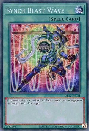 Synch Blast Wave (OP22-EN021) - OTS Tournament Pack 22 Unlimited OTS Tournament Pack 22 Yugioh Single  Squirtle Squad Card Shop.