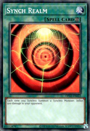Synch Realm (OP22-EN022) - OTS Tournament Pack 22 Unlimited OTS Tournament Pack 22 Yugioh Single  Squirtle Squad Card Shop.