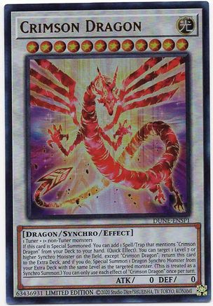Crimson Dragon (DUNE-ENSP1) (DUNE-ENSP1) - Duelist Nexus Limited Duelist Nexus Yugioh Single  Squirtle Squad Card Shop.