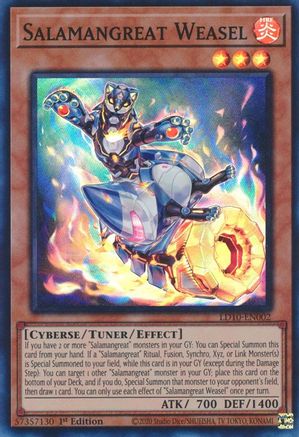 Salamangreat Weasel (LD10-EN002) - Legendary Duelists: Soulburning Volcano 1st Edition Legendary Duelists: Soulburning Volcano Yugioh Single  Squirtle Squad Card Shop.