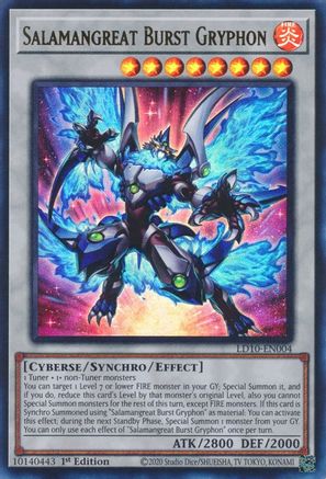 Salamangreat Burst Gryphon (LD10-EN004) - Legendary Duelists: Soulburning Volcano 1st Edition Legendary Duelists: Soulburning Volcano Yugioh Single  Squirtle Squad Card Shop.
