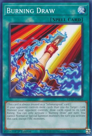 Burning Draw (LD10-EN016) - Legendary Duelists: Soulburning Volcano 1st Edition Legendary Duelists: Soulburning Volcano Yugioh Single  Squirtle Squad Card Shop.