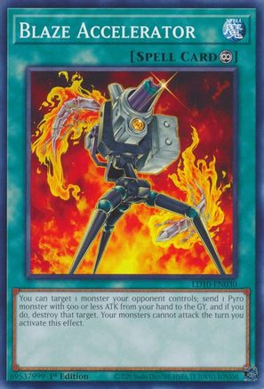 Blaze Accelerator (LD10-EN030) - Legendary Duelists: Soulburning Volcano 1st Edition Legendary Duelists: Soulburning Volcano Yugioh Single  Squirtle Squad Card Shop.