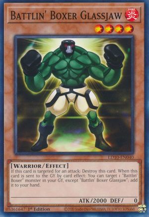 Battlin' Boxer Glassjaw (LD10-EN040) - Legendary Duelists: Soulburning Volcano 1st Edition Legendary Duelists: Soulburning Volcano Yugioh Single  Squirtle Squad Card Shop.