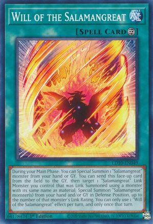 Will of the Salamangreat (LD10-EN049) - Legendary Duelists: Soulburning Volcano 1st Edition Legendary Duelists: Soulburning Volcano Yugioh Single  Squirtle Squad Card Shop.