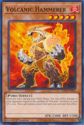 Volcanic Hammerer (LD10-EN052) - Legendary Duelists: Soulburning Volcano 1st Edition Legendary Duelists: Soulburning Volcano Yugioh Single  Squirtle Squad Card Shop.