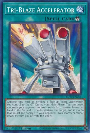 Tri-Blaze Accelerator (LD10-EN053) - Legendary Duelists: Soulburning Volcano 1st Edition Legendary Duelists: Soulburning Volcano Yugioh Single  Squirtle Squad Card Shop.