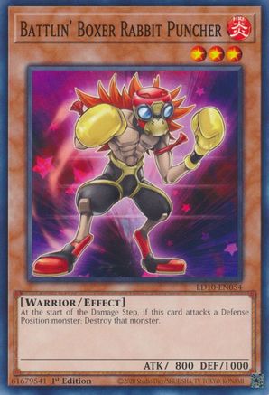 Battlin' Boxer Rabbit Puncher (LD10-EN054) - Legendary Duelists: Soulburning Volcano 1st Edition Legendary Duelists: Soulburning Volcano Yugioh Single  Squirtle Squad Card Shop.