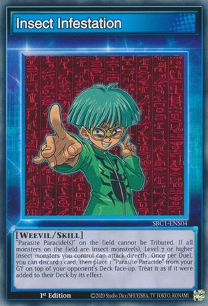 Insect Infestation (SBC1-ENS04) - Speed Duel: Streets of Battle City 1st Edition Speed Duel: Streets of Battle City Yugioh Single  Squirtle Squad Card Shop.