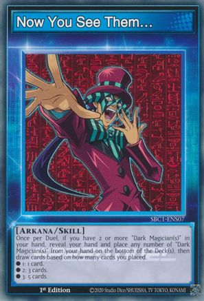Now You See Them... (SBC1-ENS07) - Speed Duel: Streets of Battle City 1st Edition Speed Duel: Streets of Battle City Yugioh Single  Squirtle Squad Card Shop.