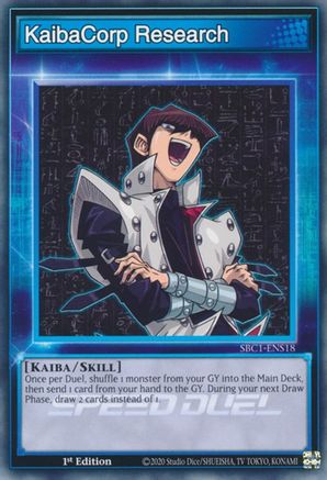 KaibaCorp Research (SBC1-ENS18) - Speed Duel: Streets of Battle City 1st Edition Speed Duel: Streets of Battle City Yugioh Single  Squirtle Squad Card Shop.
