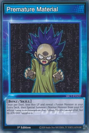 Premature Material (SBC1-ENS20) - Speed Duel: Streets of Battle City 1st Edition Speed Duel: Streets of Battle City Yugioh Single  Squirtle Squad Card Shop.