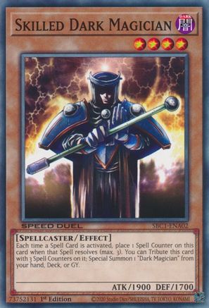 Skilled Dark Magician (SBC1-ENA02) - Speed Duel: Streets of Battle City 1st Edition Speed Duel: Streets of Battle City Yugioh Single  Squirtle Squad Card Shop.