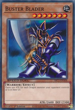 Buster Blader (SBC1-ENA06) - Speed Duel: Streets of Battle City 1st Edition Speed Duel: Streets of Battle City Yugioh Single  Squirtle Squad Card Shop.