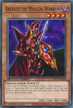 Breaker the Magical Warrior (SBC1-ENA08) - Speed Duel: Streets of Battle City 1st Edition Speed Duel: Streets of Battle City Yugioh Single  Squirtle Squad Card Shop.