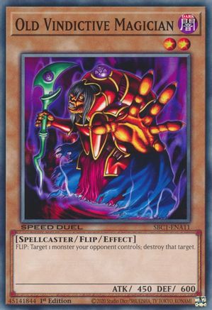 Old Vindictive Magician (SBC1-ENA11) - Speed Duel: Streets of Battle City 1st Edition Speed Duel: Streets of Battle City Yugioh Single  Squirtle Squad Card Shop.