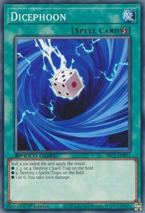 Dicephoon (SBC1-ENB11) - Speed Duel: Streets of Battle City 1st Edition Speed Duel: Streets of Battle City Yugioh Single  Squirtle Squad Card Shop.