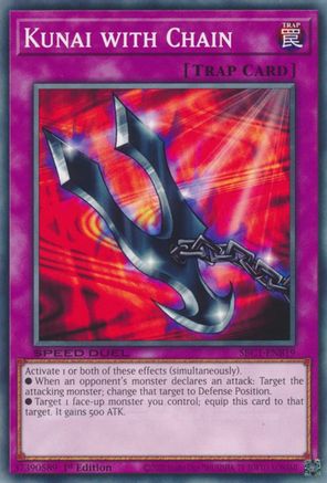 Kunai with Chain (SBC1-ENB19) - Speed Duel: Streets of Battle City 1st Edition Speed Duel: Streets of Battle City Yugioh Single  Squirtle Squad Card Shop.