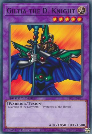 Giltia the D. Knight (SBC1-ENB21) - Speed Duel: Streets of Battle City 1st Edition Speed Duel: Streets of Battle City Yugioh Single  Squirtle Squad Card Shop.