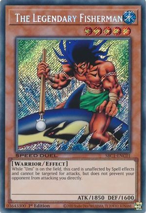 The Legendary Fisherman (Secret Rare) (SBC1-ENC01) - Speed Duel: Streets of Battle City 1st Edition Speed Duel: Streets of Battle City Yugioh Single  Squirtle Squad Card Shop.
