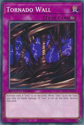 Tornado Wall (SBC1-ENC18) - Speed Duel: Streets of Battle City 1st Edition Speed Duel: Streets of Battle City Yugioh Single  Squirtle Squad Card Shop.