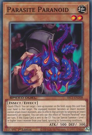 Parasite Paranoid (SBC1-END08) - Speed Duel: Streets of Battle City 1st Edition Speed Duel: Streets of Battle City Yugioh Single  Squirtle Squad Card Shop.